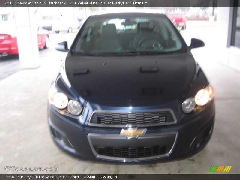 Blue Velvet Metallic / Jet Black/Dark Titanium 2015 Chevrolet Sonic LS Hatchback