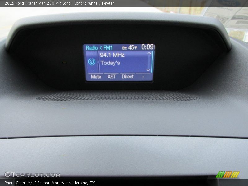 Oxford White / Pewter 2015 Ford Transit Van 250 MR Long