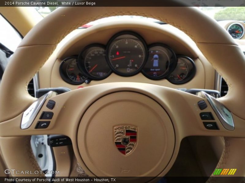 White / Luxor Beige 2014 Porsche Cayenne Diesel