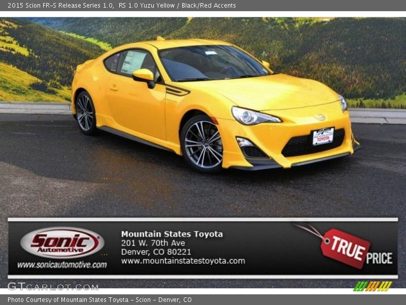 RS 1.0 Yuzu Yellow / Black/Red Accents 2015 Scion FR-S Release Series 1.0