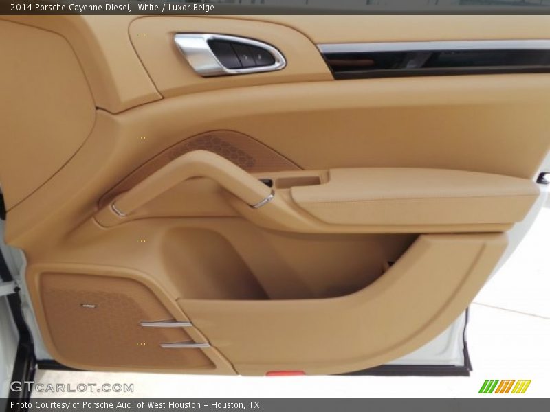 White / Luxor Beige 2014 Porsche Cayenne Diesel