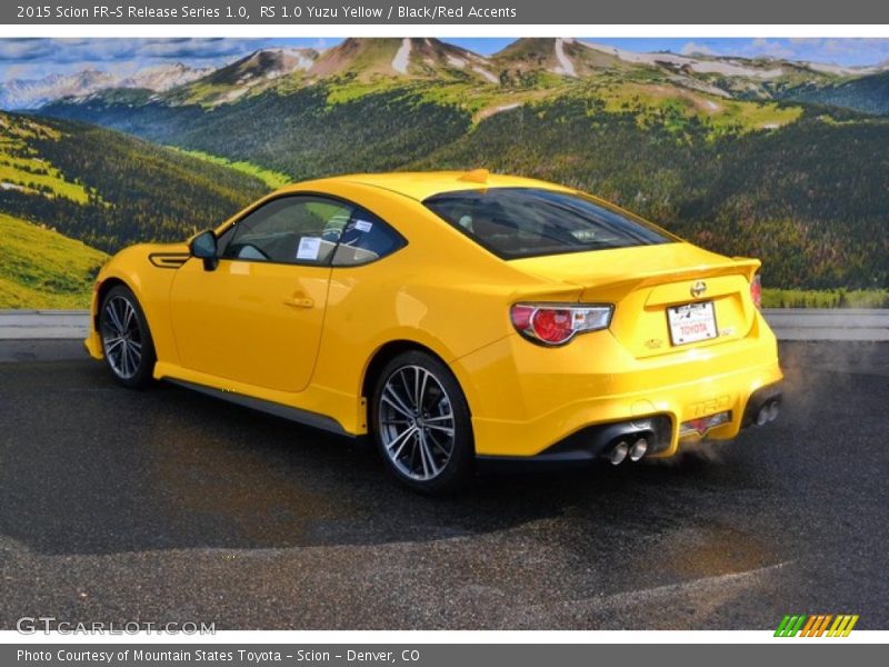 RS 1.0 Yuzu Yellow / Black/Red Accents 2015 Scion FR-S Release Series 1.0