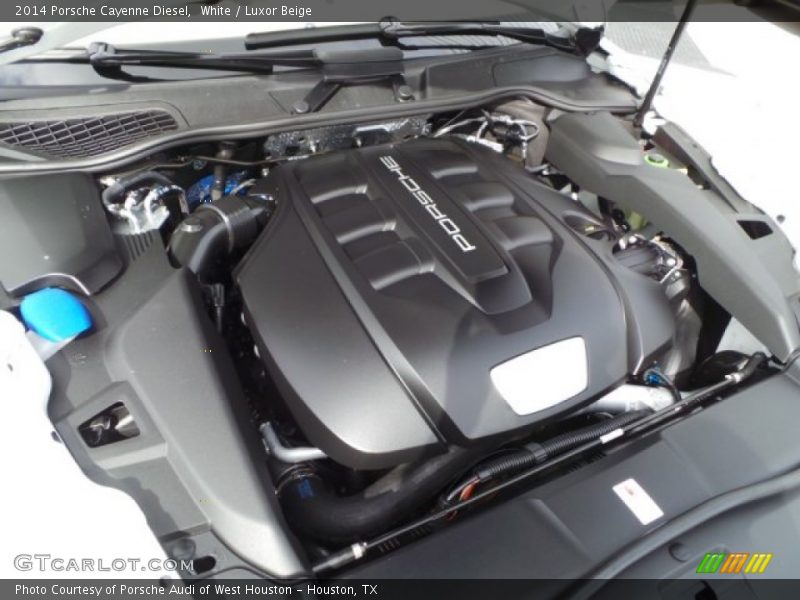 White / Luxor Beige 2014 Porsche Cayenne Diesel