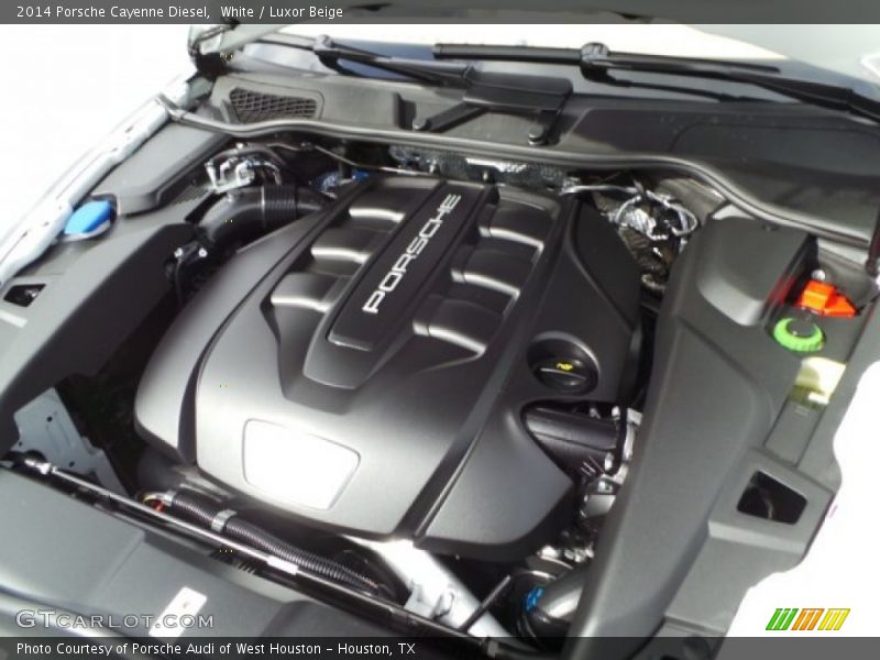 White / Luxor Beige 2014 Porsche Cayenne Diesel