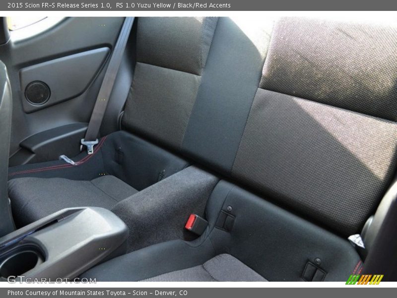 Rear Seat of 2015 FR-S Release Series 1.0