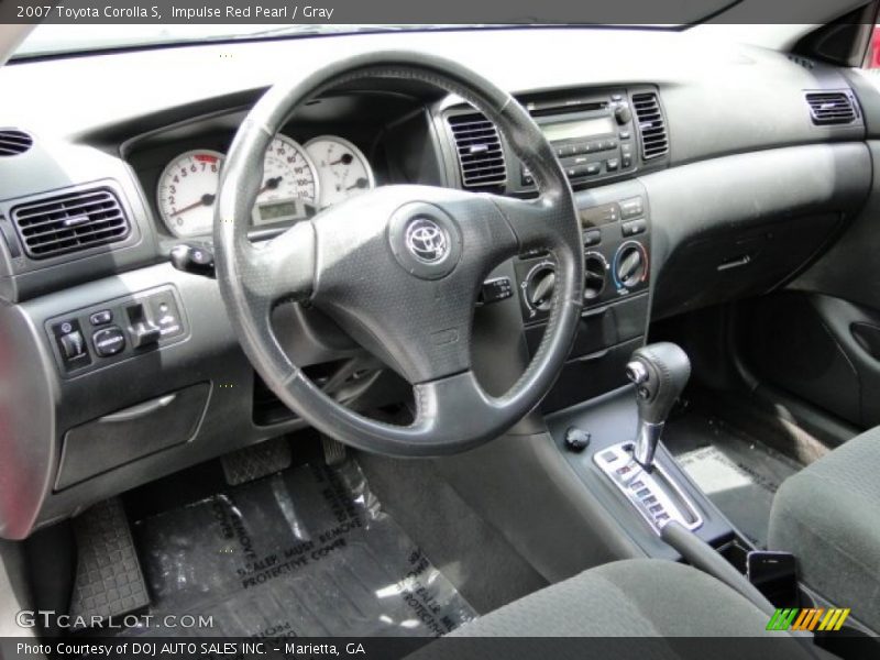 Gray Interior - 2007 Corolla S 