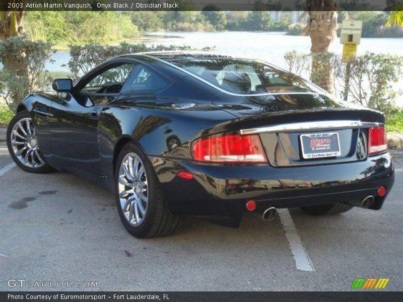 Onyx Black / Obsidian Black 2003 Aston Martin Vanquish