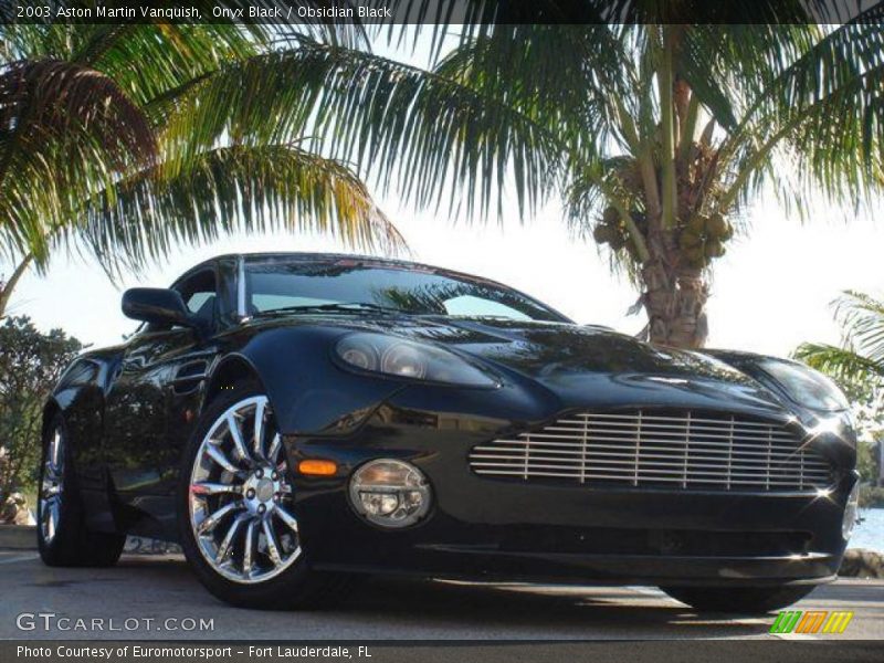 Onyx Black / Obsidian Black 2003 Aston Martin Vanquish