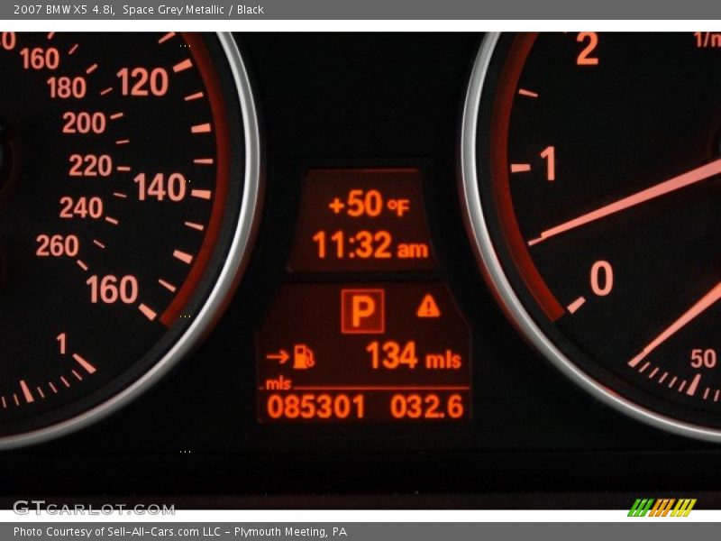 Space Grey Metallic / Black 2007 BMW X5 4.8i