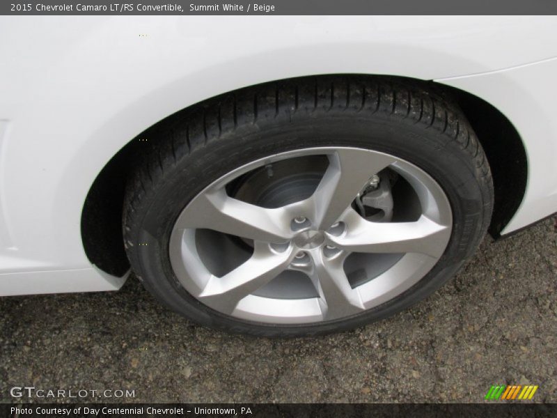 Summit White / Beige 2015 Chevrolet Camaro LT/RS Convertible