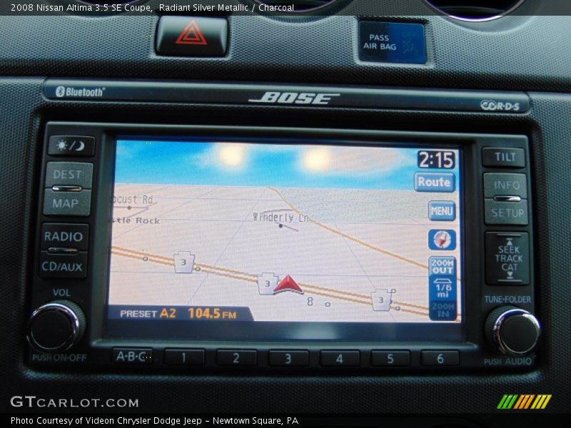 Radiant Silver Metallic / Charcoal 2008 Nissan Altima 3.5 SE Coupe