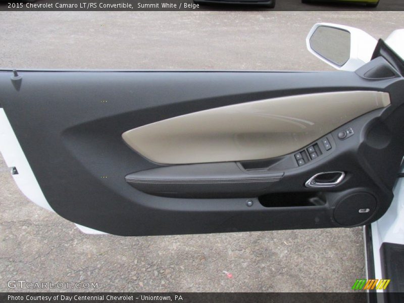 Summit White / Beige 2015 Chevrolet Camaro LT/RS Convertible