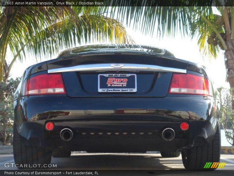 Onyx Black / Obsidian Black 2003 Aston Martin Vanquish