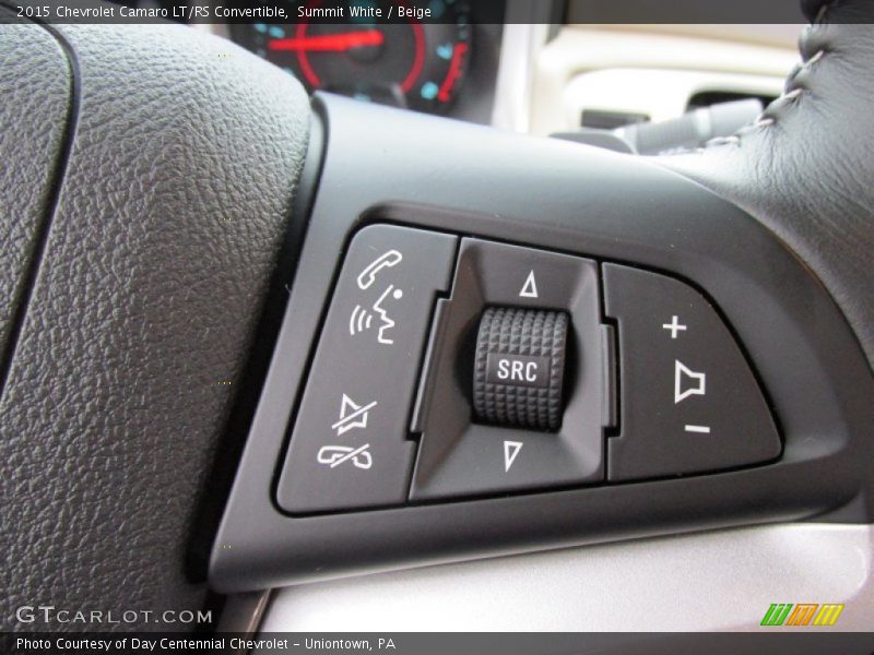 Summit White / Beige 2015 Chevrolet Camaro LT/RS Convertible
