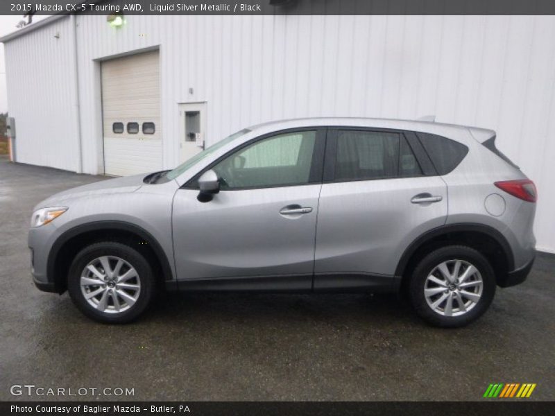 Liquid Silver Metallic / Black 2015 Mazda CX-5 Touring AWD