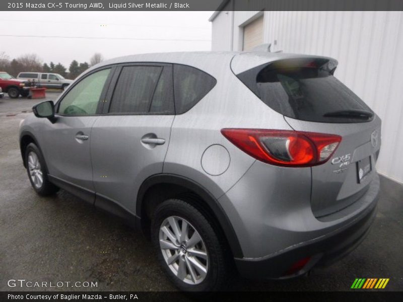 Liquid Silver Metallic / Black 2015 Mazda CX-5 Touring AWD