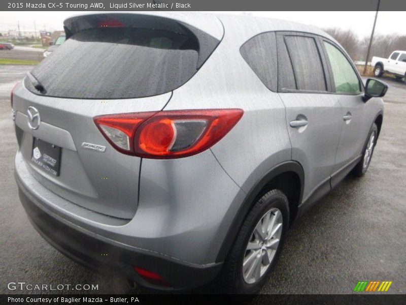 Liquid Silver Metallic / Black 2015 Mazda CX-5 Touring AWD