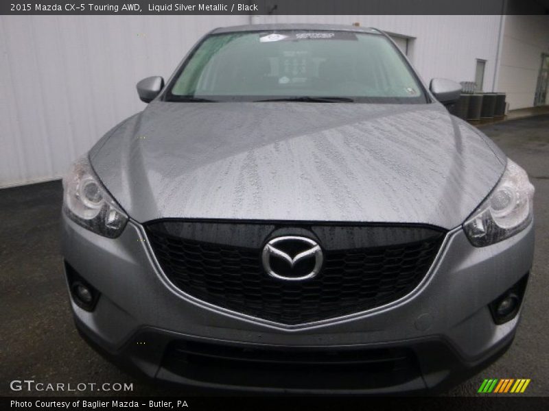 Liquid Silver Metallic / Black 2015 Mazda CX-5 Touring AWD