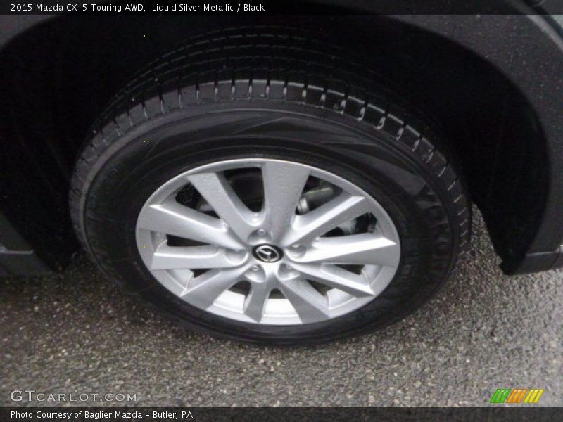 Liquid Silver Metallic / Black 2015 Mazda CX-5 Touring AWD