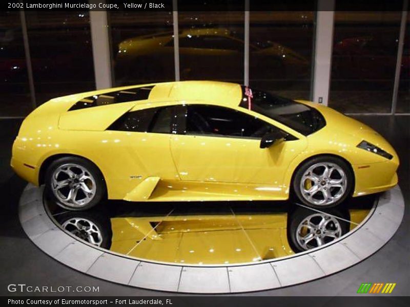 Yellow / Black 2002 Lamborghini Murcielago Coupe