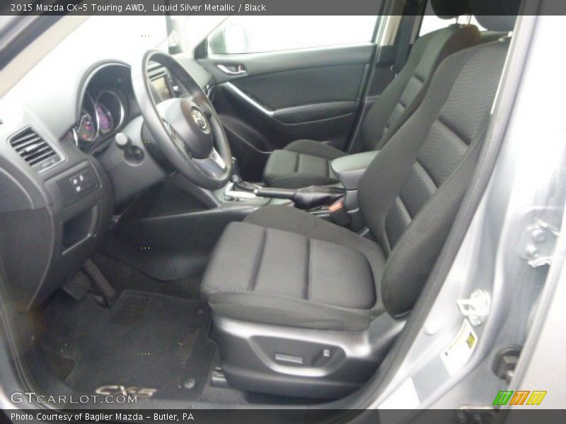 Liquid Silver Metallic / Black 2015 Mazda CX-5 Touring AWD