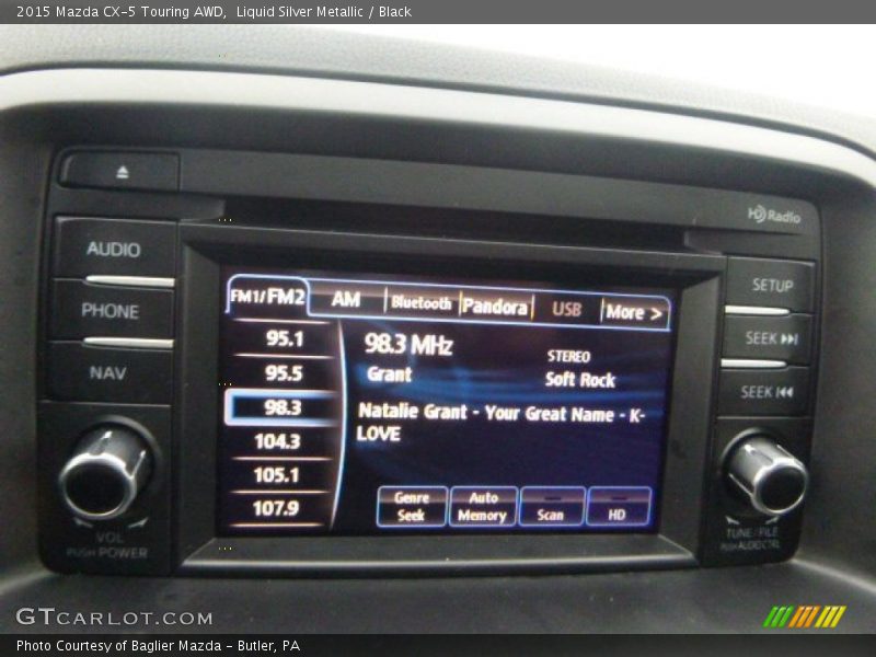 Liquid Silver Metallic / Black 2015 Mazda CX-5 Touring AWD