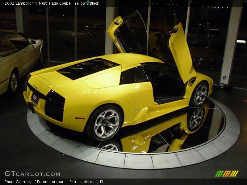 Yellow / Black 2002 Lamborghini Murcielago Coupe