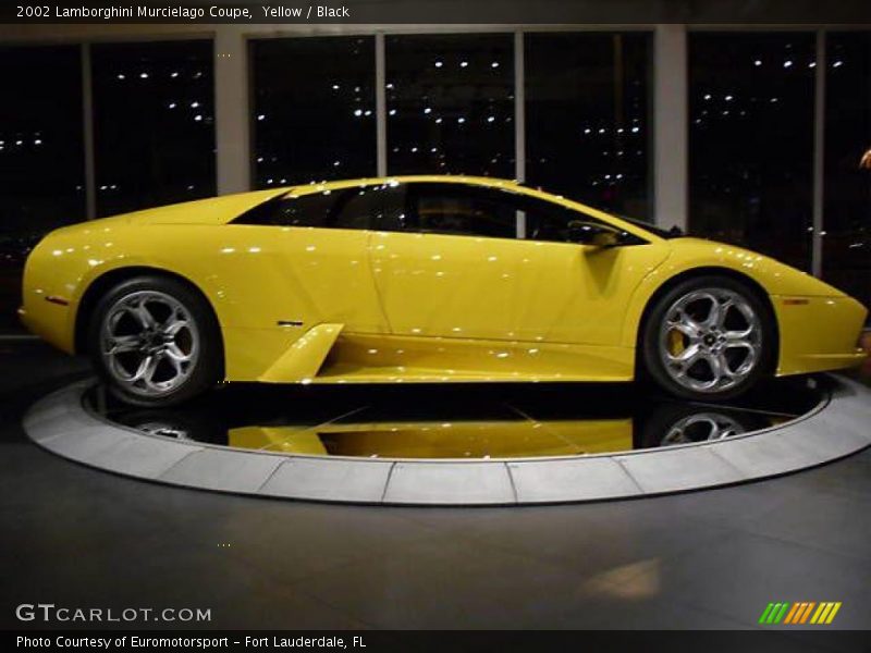 Yellow / Black 2002 Lamborghini Murcielago Coupe