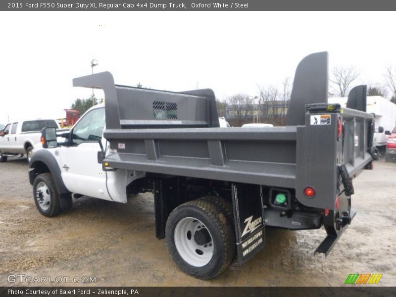 Oxford White / Steel 2015 Ford F550 Super Duty XL Regular Cab 4x4 Dump Truck