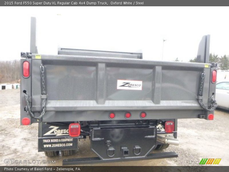 Oxford White / Steel 2015 Ford F550 Super Duty XL Regular Cab 4x4 Dump Truck