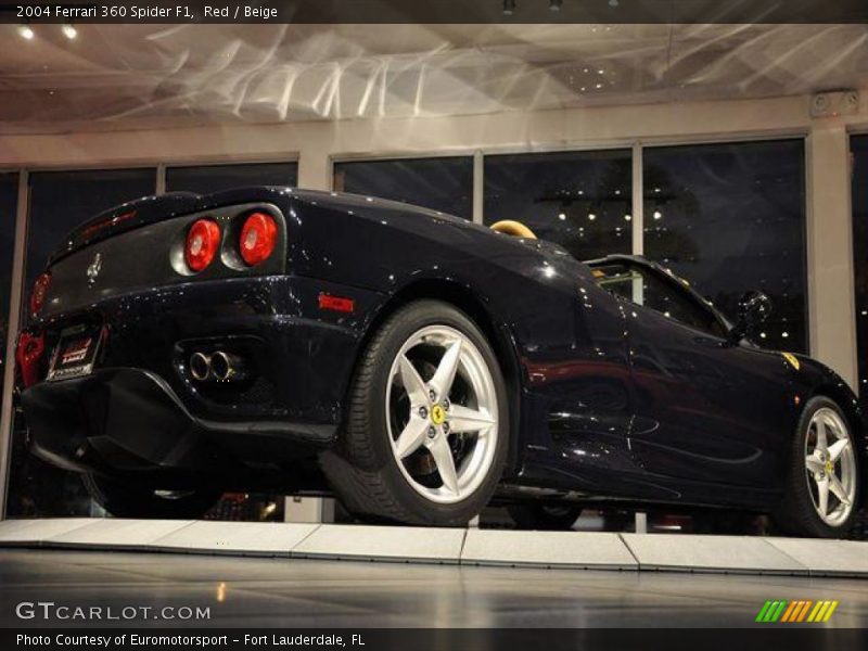 Red / Beige 2004 Ferrari 360 Spider F1