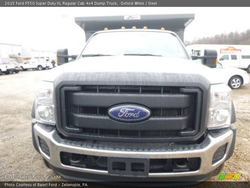 Oxford White / Steel 2015 Ford F550 Super Duty XL Regular Cab 4x4 Dump Truck