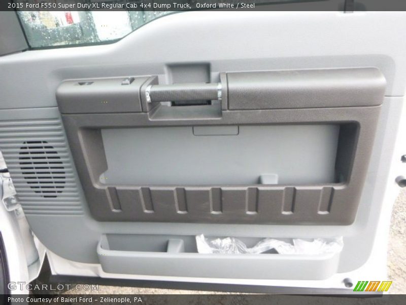 Oxford White / Steel 2015 Ford F550 Super Duty XL Regular Cab 4x4 Dump Truck