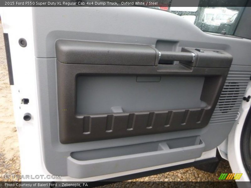 Oxford White / Steel 2015 Ford F550 Super Duty XL Regular Cab 4x4 Dump Truck