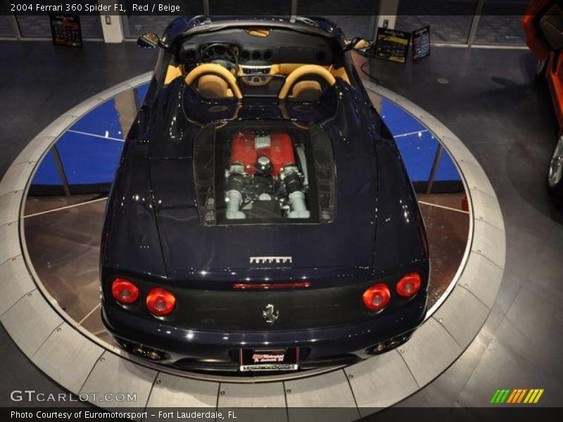 Red / Beige 2004 Ferrari 360 Spider F1