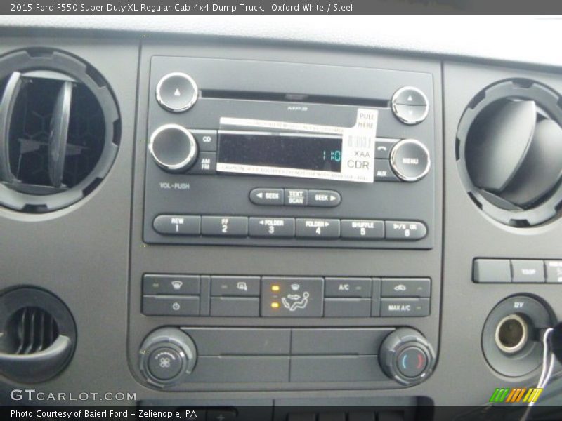 Oxford White / Steel 2015 Ford F550 Super Duty XL Regular Cab 4x4 Dump Truck