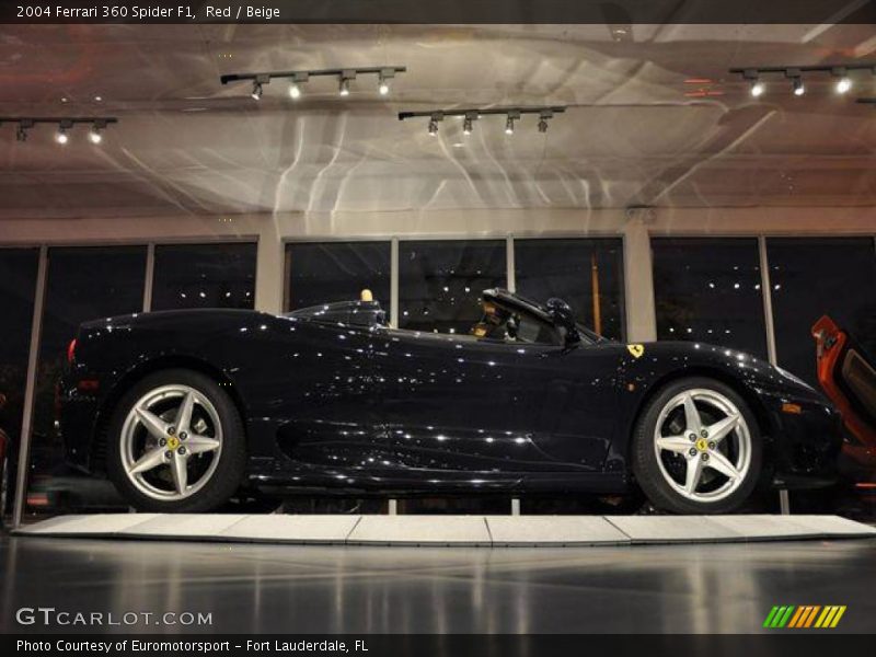 Red / Beige 2004 Ferrari 360 Spider F1