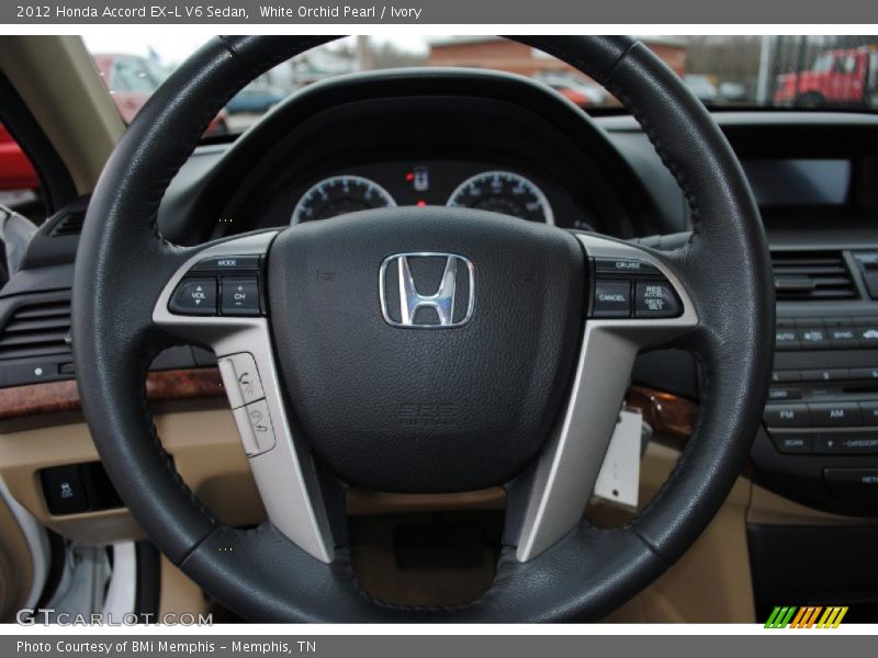 White Orchid Pearl / Ivory 2012 Honda Accord EX-L V6 Sedan