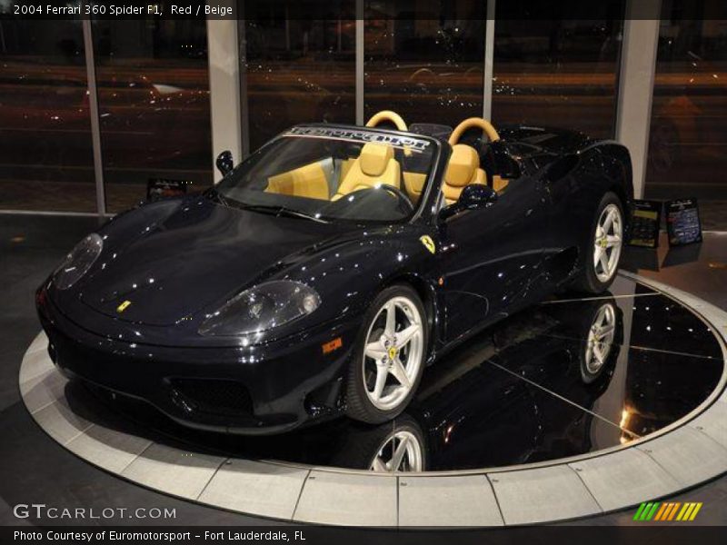 Red / Beige 2004 Ferrari 360 Spider F1