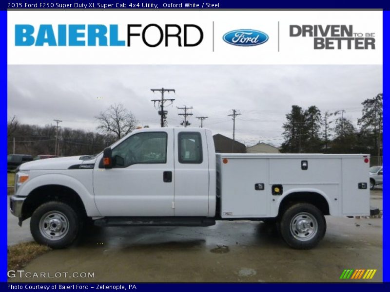 Oxford White / Steel 2015 Ford F250 Super Duty XL Super Cab 4x4 Utility