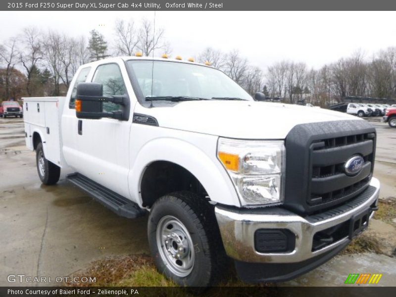 Oxford White / Steel 2015 Ford F250 Super Duty XL Super Cab 4x4 Utility