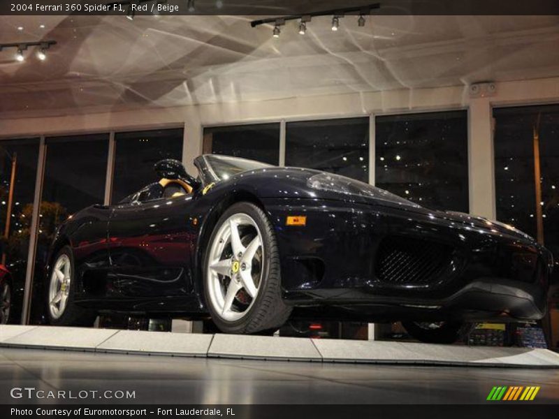 Red / Beige 2004 Ferrari 360 Spider F1