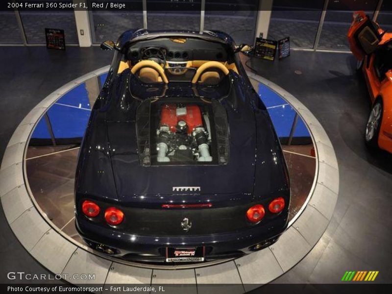 Red / Beige 2004 Ferrari 360 Spider F1
