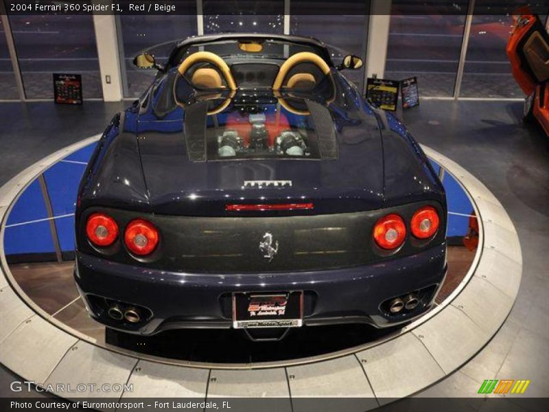 Red / Beige 2004 Ferrari 360 Spider F1