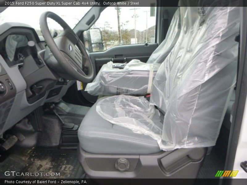 Oxford White / Steel 2015 Ford F250 Super Duty XL Super Cab 4x4 Utility