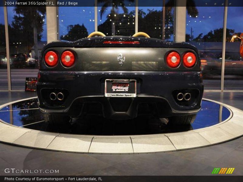 Red / Beige 2004 Ferrari 360 Spider F1