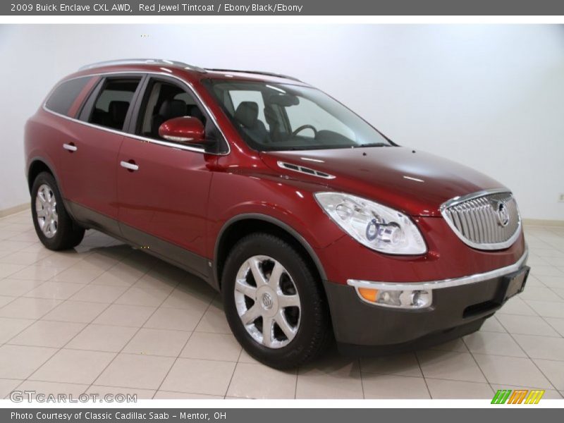 Red Jewel Tintcoat / Ebony Black/Ebony 2009 Buick Enclave CXL AWD