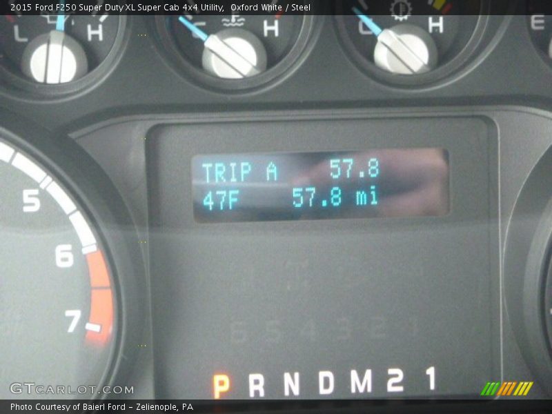 Oxford White / Steel 2015 Ford F250 Super Duty XL Super Cab 4x4 Utility