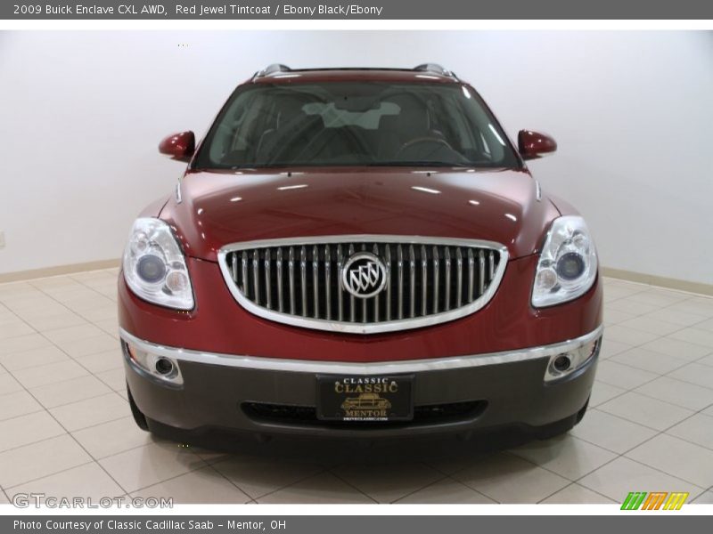 Red Jewel Tintcoat / Ebony Black/Ebony 2009 Buick Enclave CXL AWD