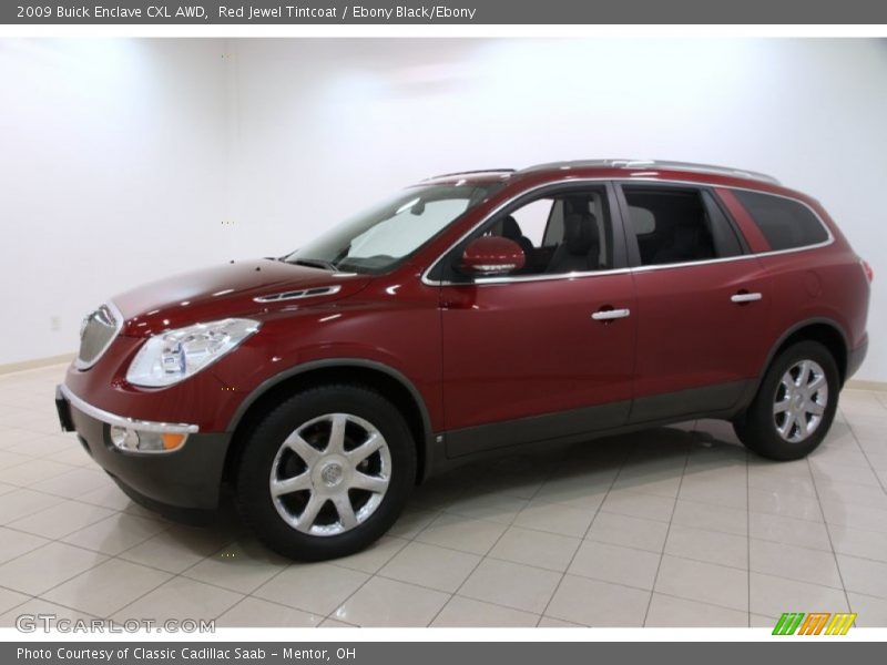 Red Jewel Tintcoat / Ebony Black/Ebony 2009 Buick Enclave CXL AWD
